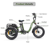 Hidoes ET1 Electric Tricycle